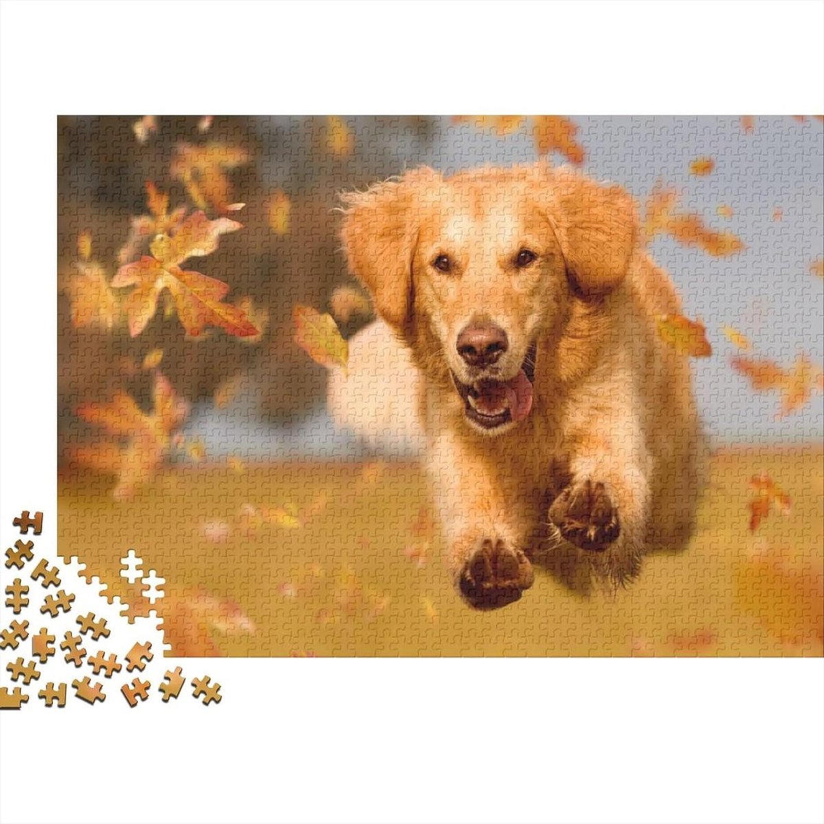 Fotopuzzel Honden - Puzzel Eigen Foto - Ontspanning Thuis - Unieke Vorm Puzzelstukjes - 75 x 50 cm - Multicolor