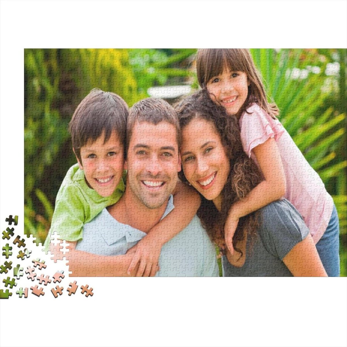 Gepersonaliseerde Puzzel - Foto Puzzel - Ontspanning en Decompressie - Unieke Vorm Puzzelstukjes - 75x50cm - Multicolor