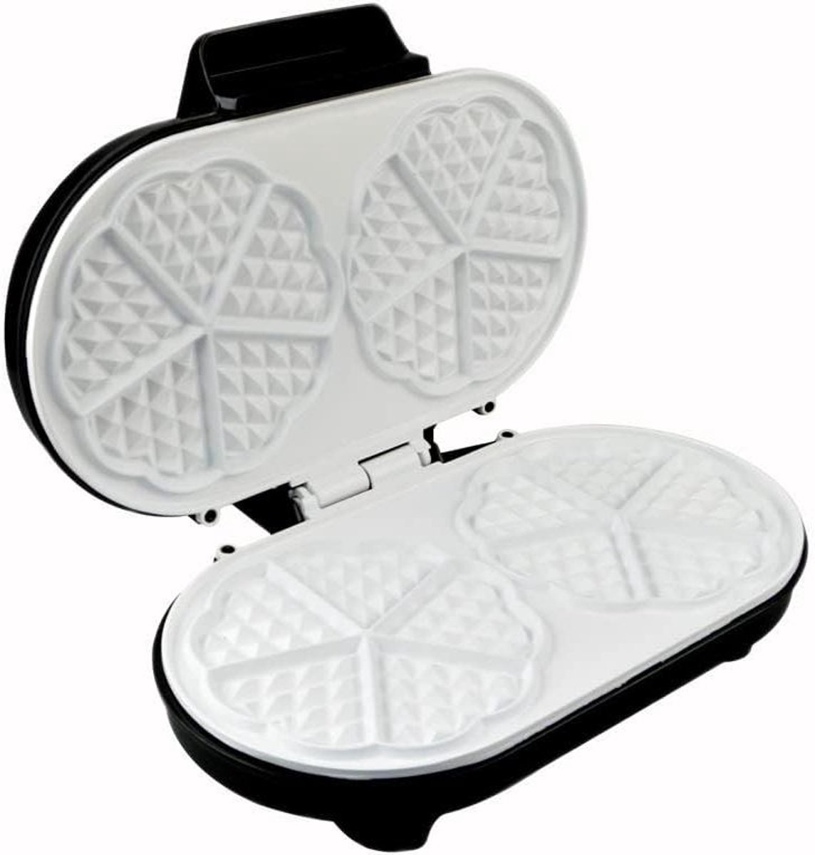 Dubbel Wafelijzer - Wafelmaker - Wafels Bakken - Keramische Coating - 2 Wafels - Wit