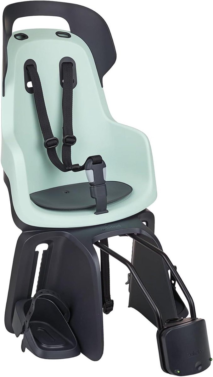 Achterfiets Kinderzitje - Fietszitje Kind - Veilig Fietsen - Innovatief Ligsysteem - Tot 22 kg - Mintgroen
