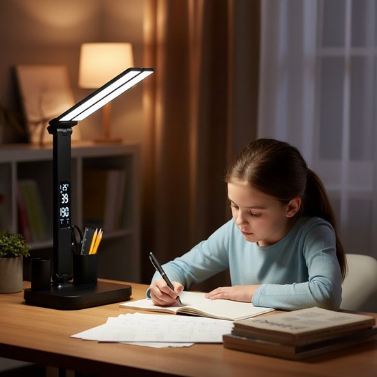LED2B NOBLITE P bureaulamp 5W 3CCT zwart dimbaar oplaadbaar - Geen fitting - Warm Wit-Koel Wit-Daglicht - 5 watt - 25.000 Branduren — afbeelding 2