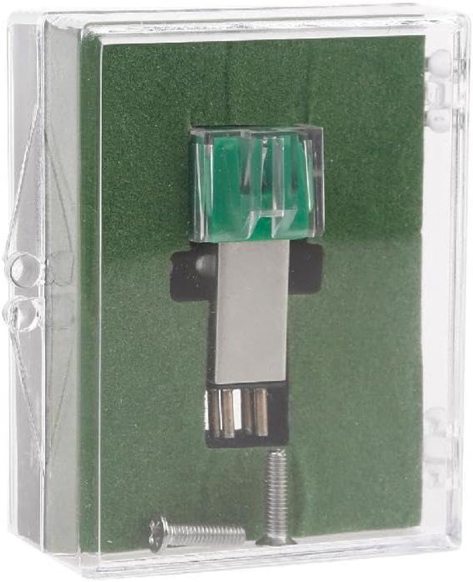 Platenspeler Naald - Draaitafel Stylus - Muziek Luisteren - Aluminium Cantilever - 32x18x12mm - Groen Zilver Zwart