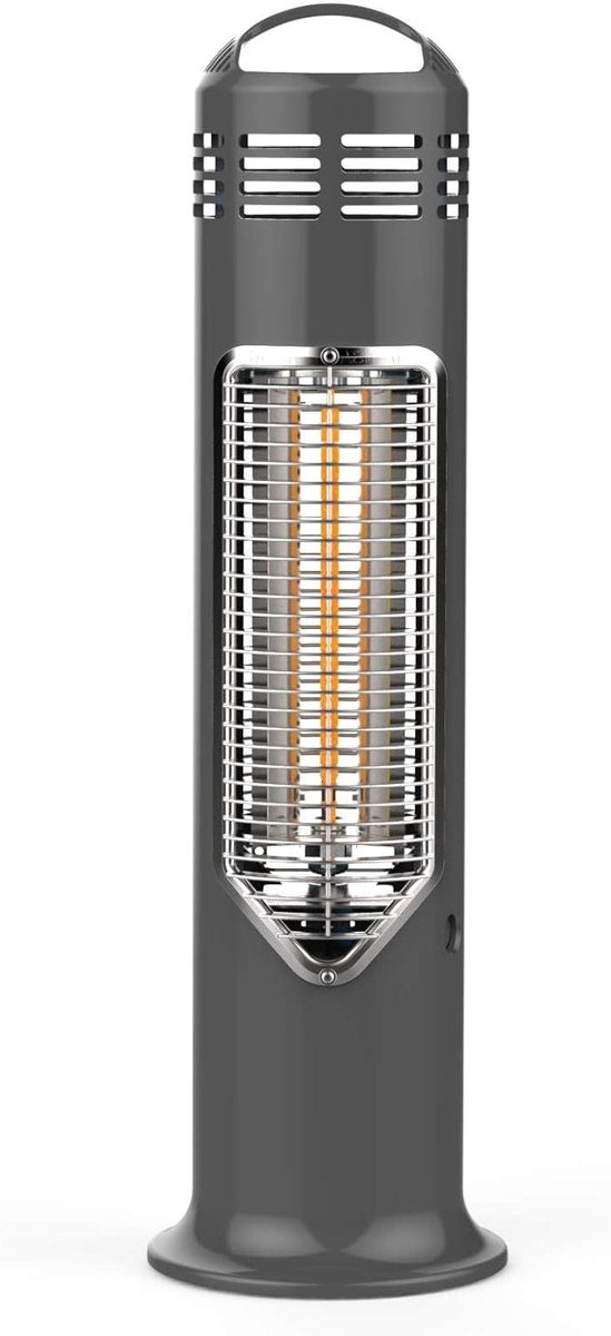 Ondertafelverwarming - Terrasverwarmer Infrarood - Gezellig Buiten Zitten - Veilig Aanraakbaar - 550W - Grijs