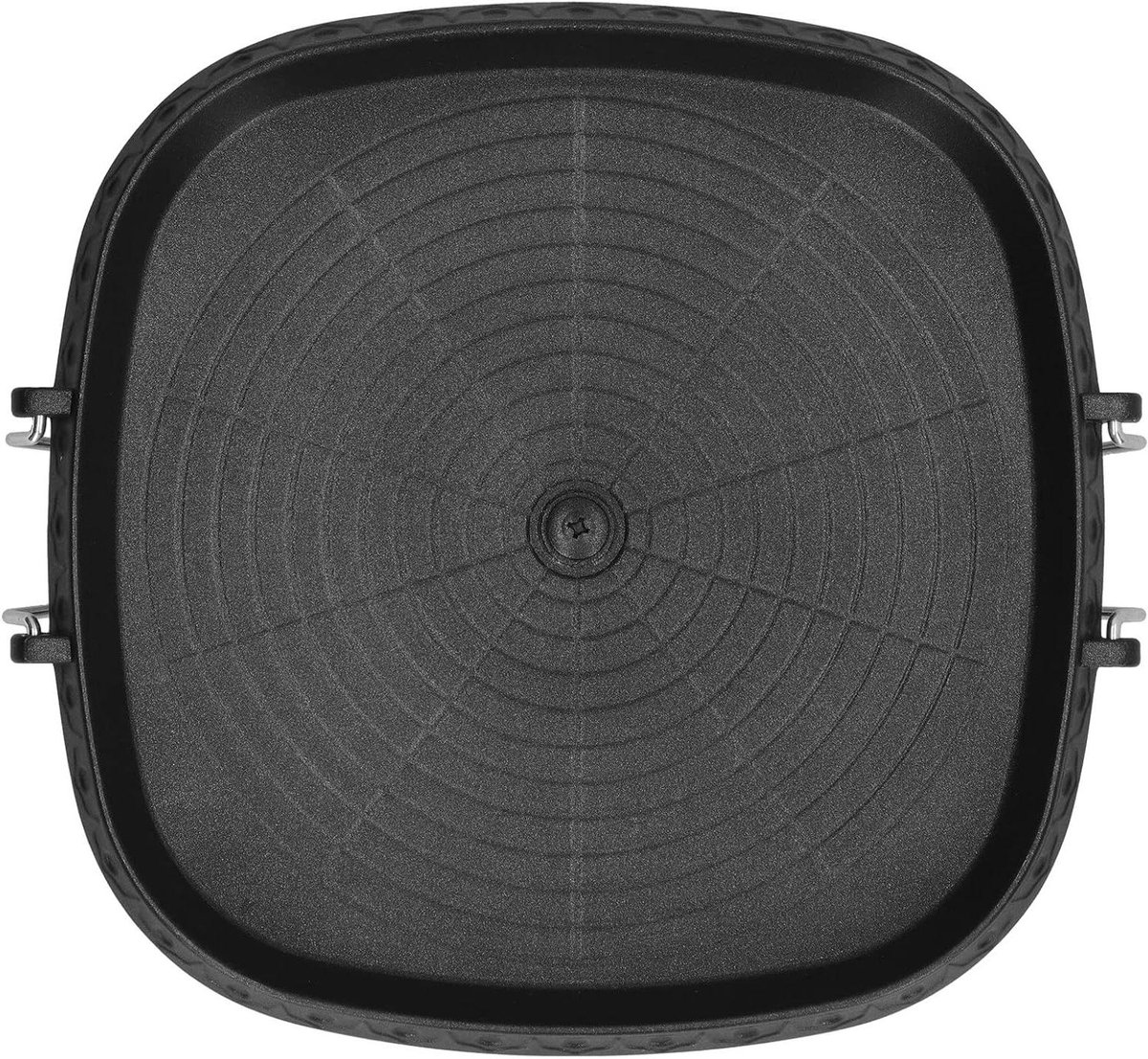 BBQ Grillpan - Bakplaat Vlees - Buiten Grillen - Antiaanbaklaag - 36 x 36 cm - Zwart