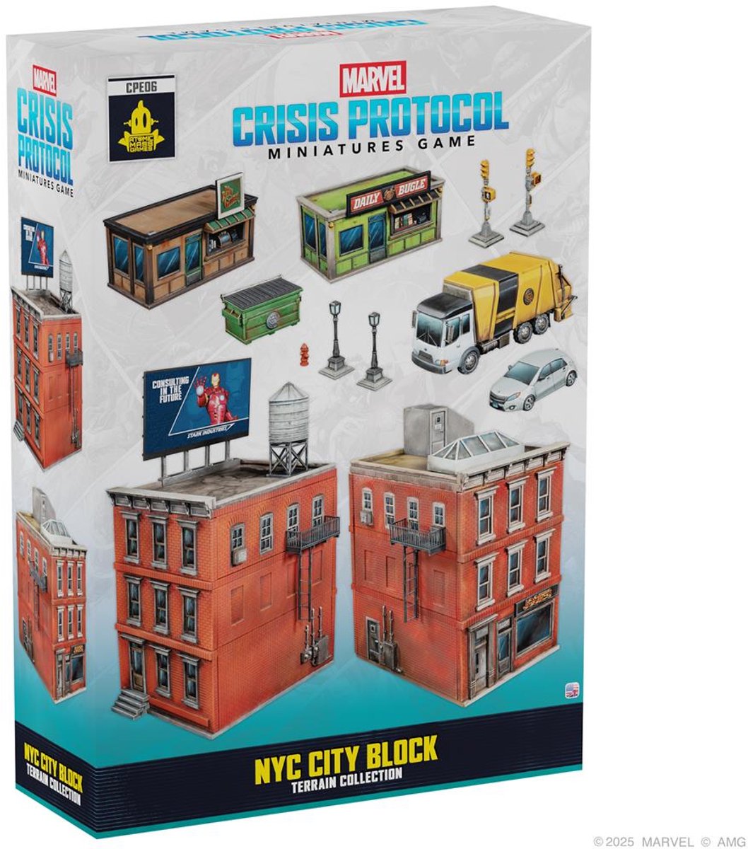 Atomic Mass Games Marvel speelset NYC City Block Terrain Collection.