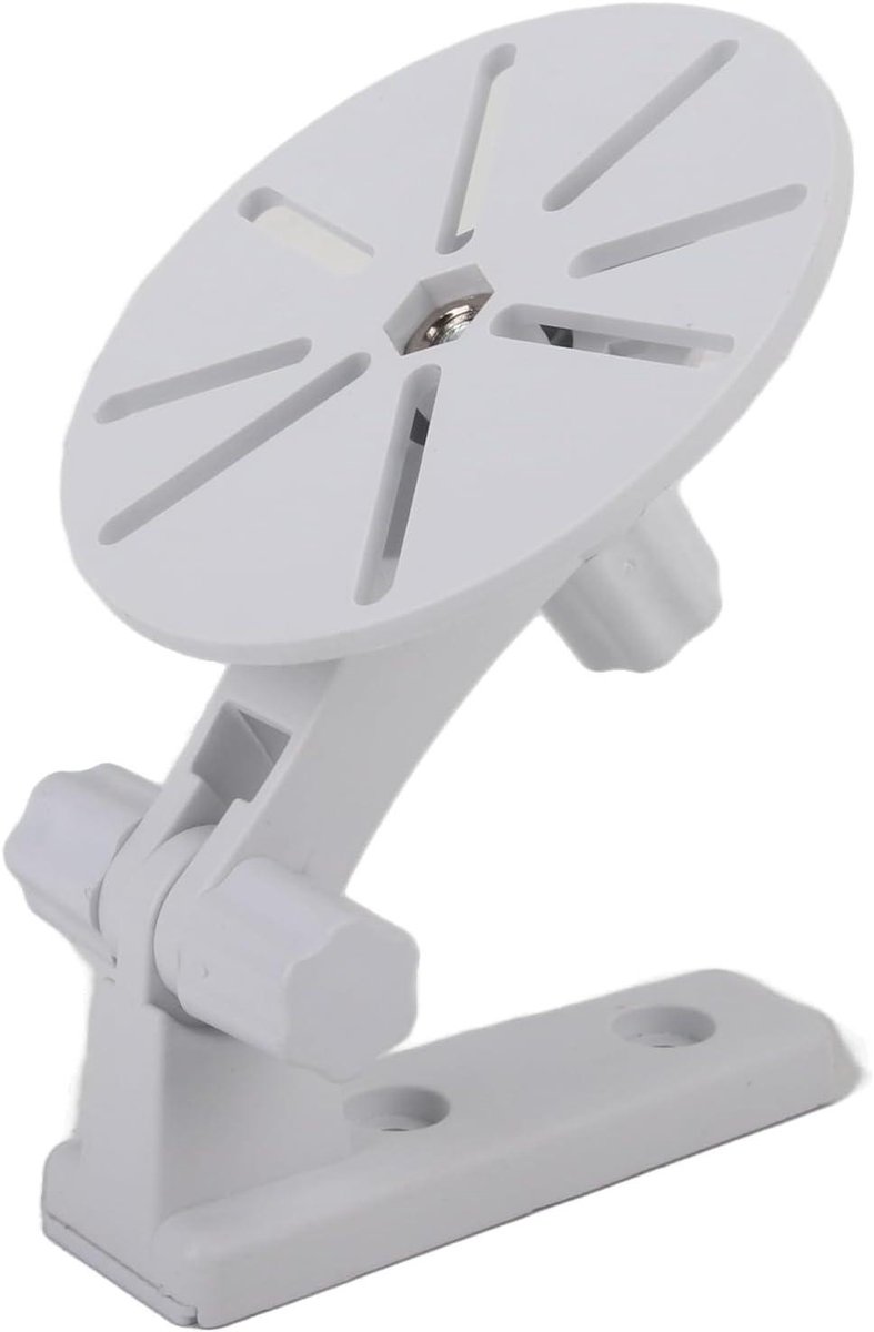 Beveiligingscamera Beugel - Camerasteun Muurbevestiging - Camera Beveiligen - 180 Graden Verstelbaar - 8 cm Basis - Wit