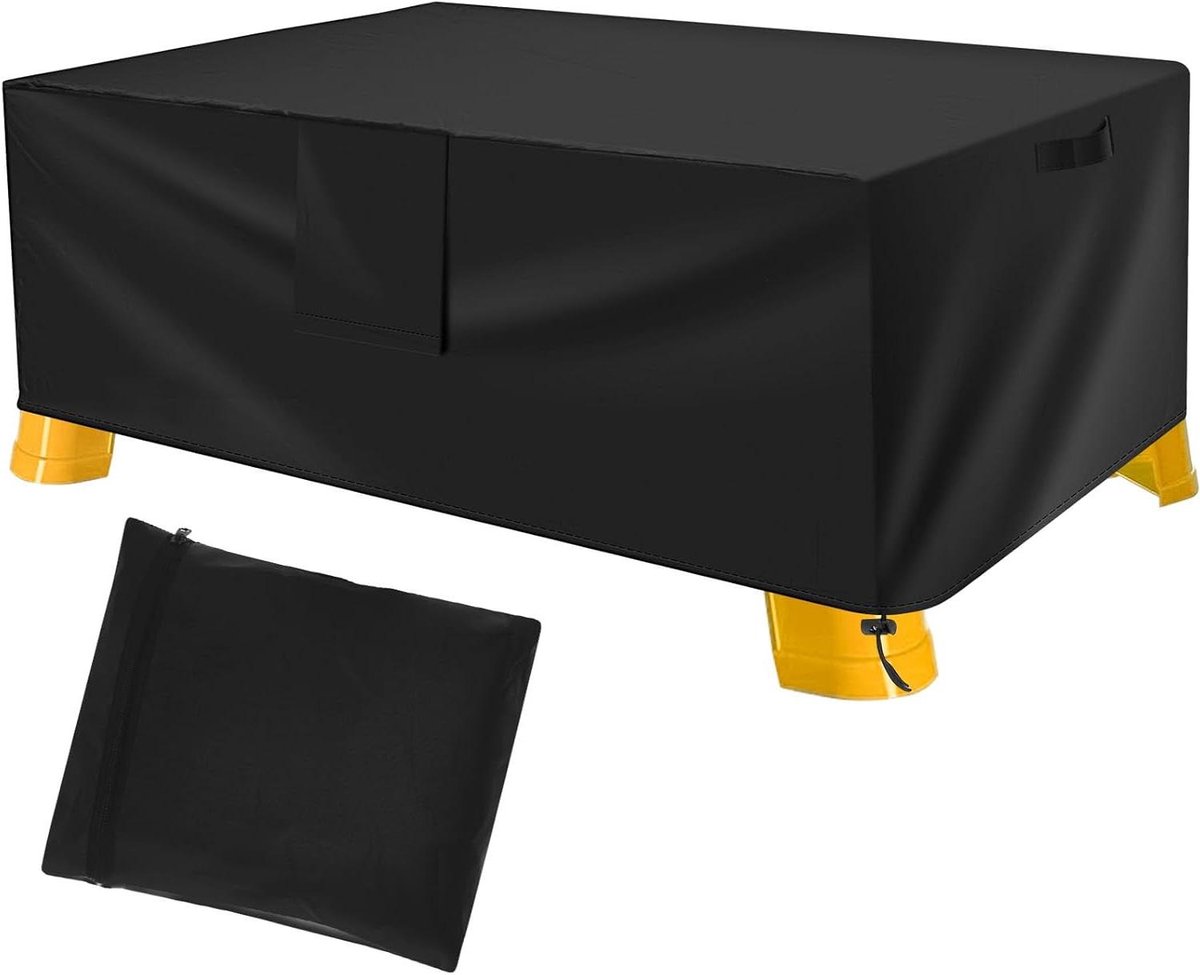 Watertafelhoes Kinderen - Afdekhoes Waterspeeltafel - Buiten Spelen Beschermen - Waterdicht Oxford Weefsel - 117x68.5x39.3 cm - Zwart