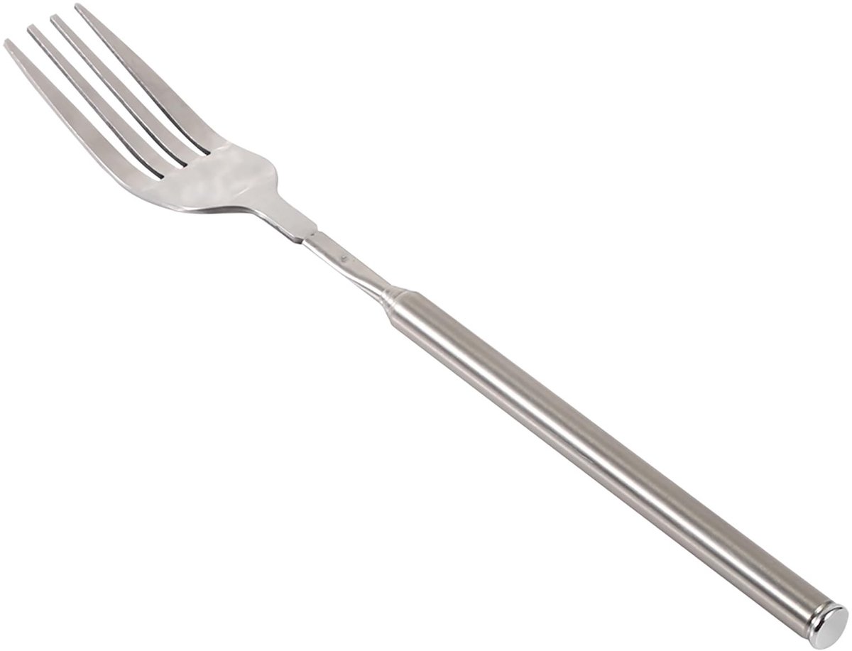 Verlengbare RVS BBQ Vork - Telescopische Vork voor BBQ, Diner en Groenten (22-64 cm)