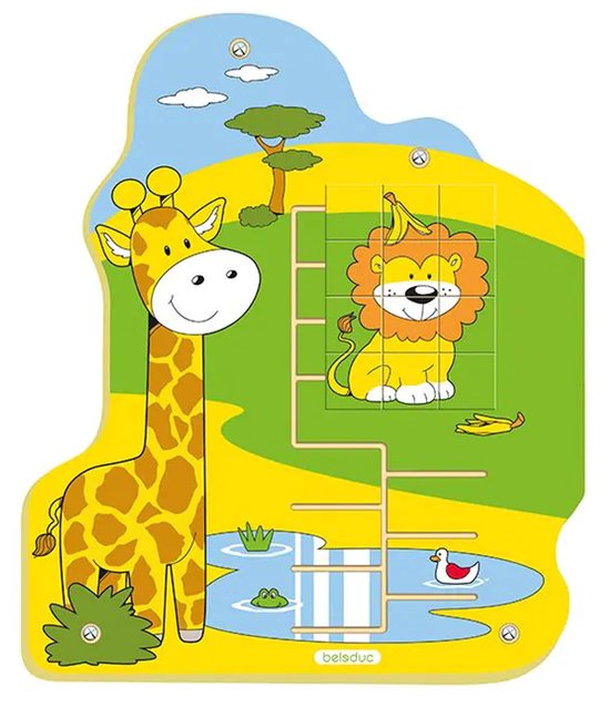 Beleduc Jungle wandspeelmodule - Wandspeelgoed - muurspel Leeuw 51 Cm van Beleduc — afbeelding 3