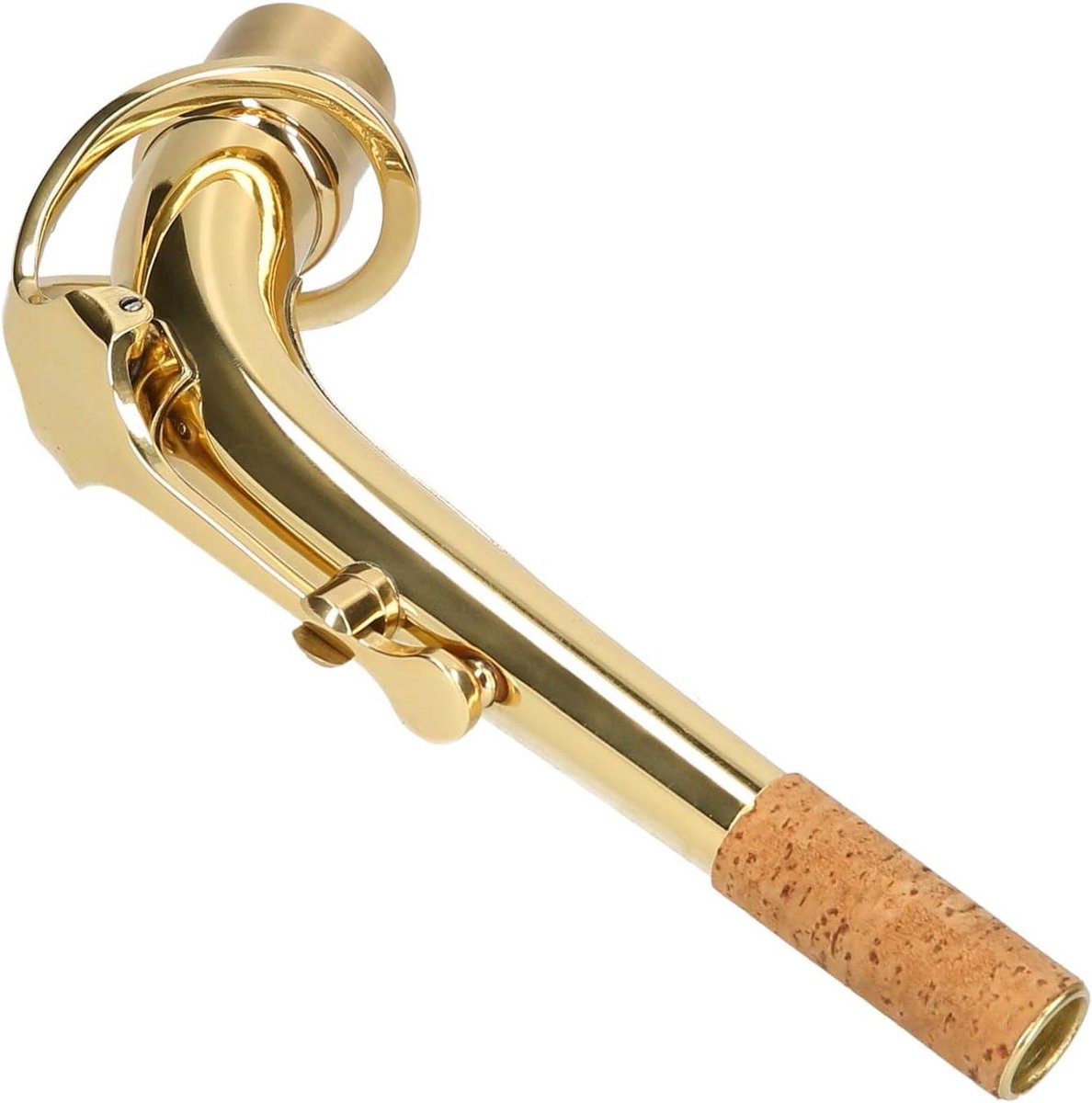 Saxofoon Hals - Sax Hals - Muziek Maken - Verbeterde Klank - 17 cm - Goud