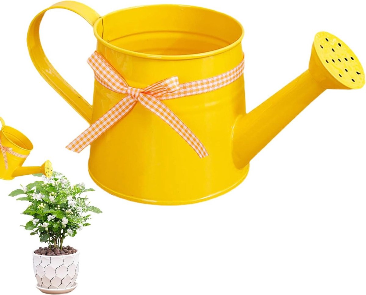 Mini Gietertje - Decoratieve Gieter - Planten Water Geven - Fijne Broeskop - 1 Liter - Geel