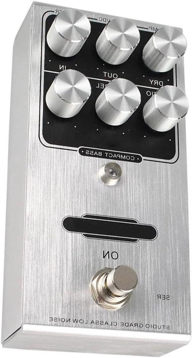 Basgitaar Effectpedaal - Compressor Gitaar - Muziek Maken - Zuivere Klank - 300 g - Zilver