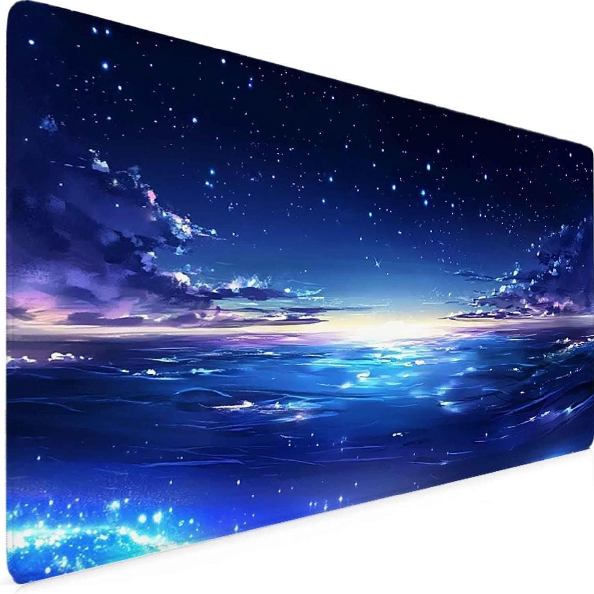 XXL Muismat - Bureauonderlegger Schrijfonderlegger - Bureau Organisatie - Waterdichte Antislip Basis - 120 x 60 cm - Sterrenhemel