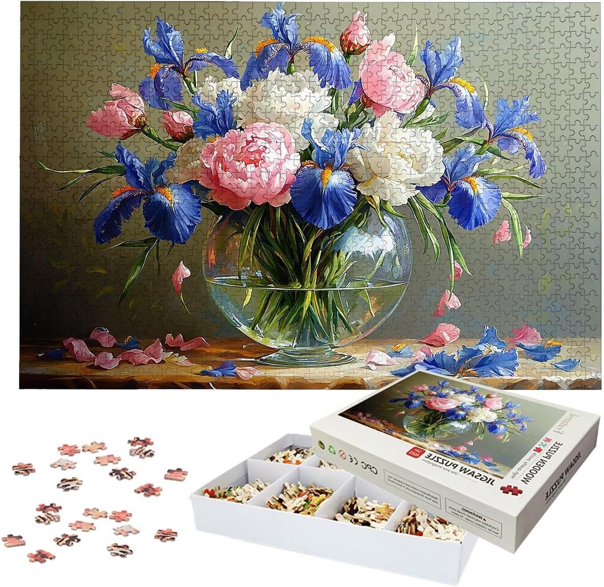 Puzzel 3000 stukjes - Legpuzzel Volwassenen - Ontspanning Thuis - Houten Puzzelstukjes - 122 x 81 cm - Meerkleurig