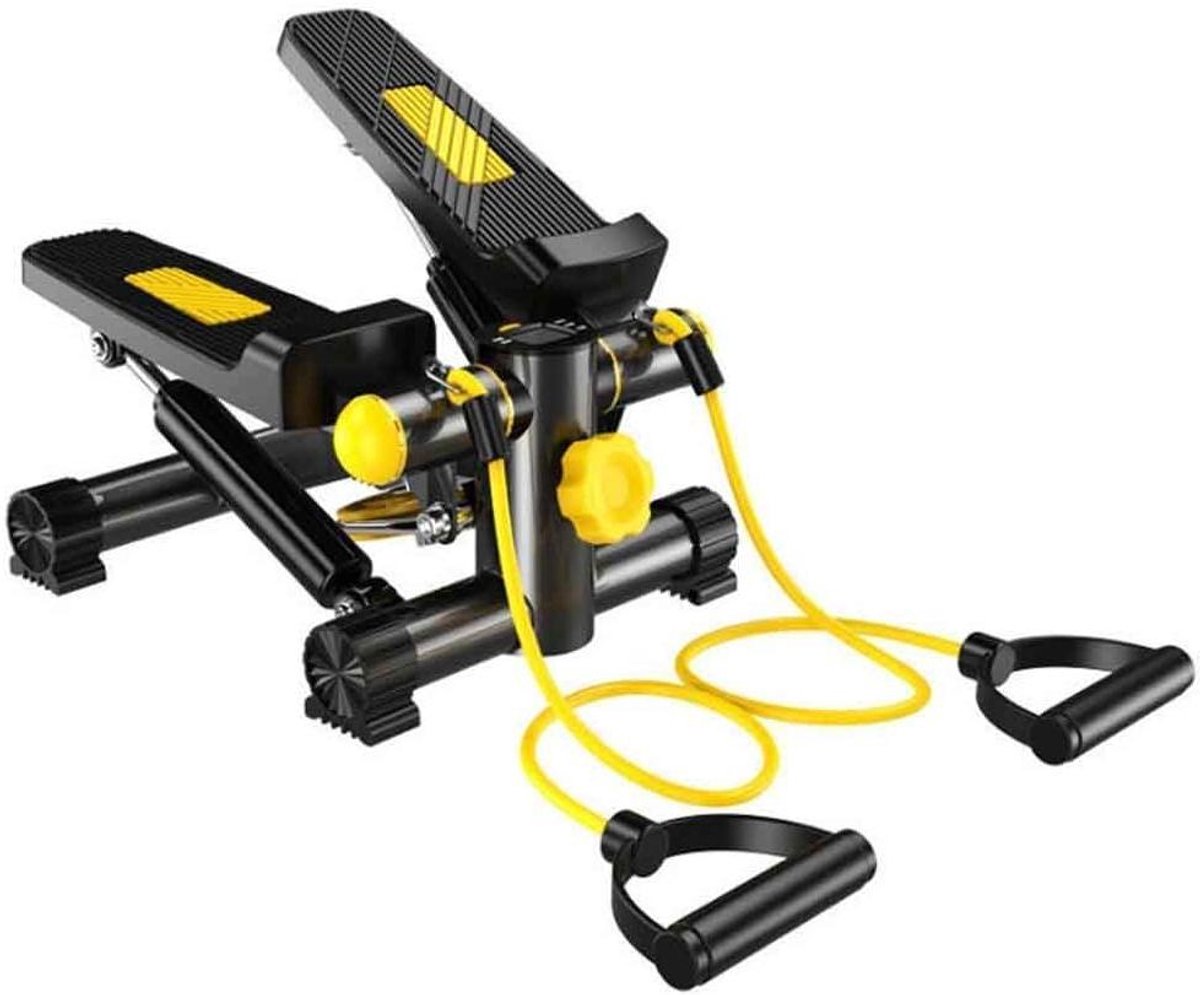 Mini Stepper - Thuis Fitnessapparaat - Cardio Training - Hydraulische Weerstand - Grote Antislip Pedalen - Zwart