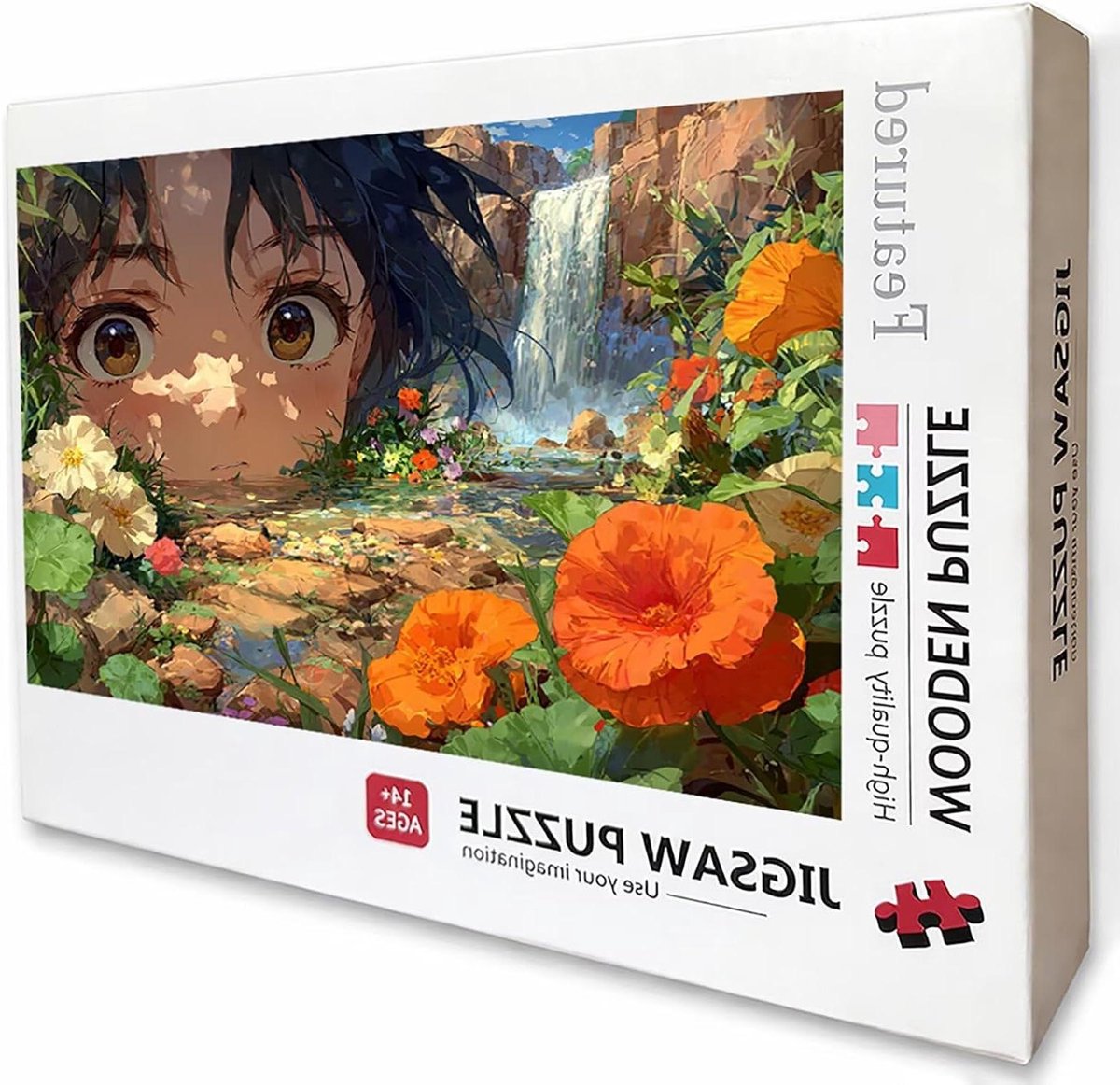 Houten Legpuzzel - Puzzel Volwassenen Jigsaw - Ontspannende Vrije Tijd - Achterkant met Letters - 122 x 81 cm - Abstract