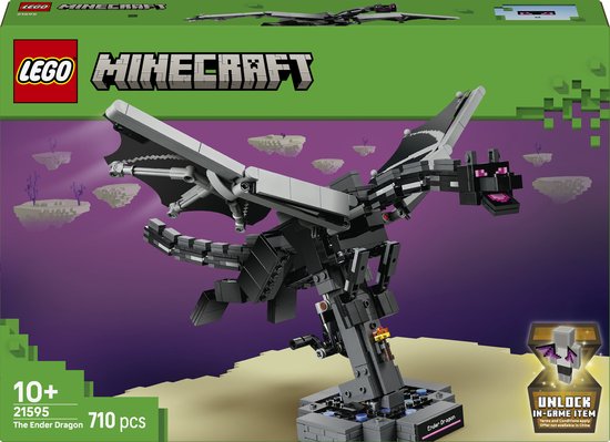 LEGO Minecraft Le Dragon de l'Ender Jouet pour Enfants et Décoration de Chambre d'Enfant 21595