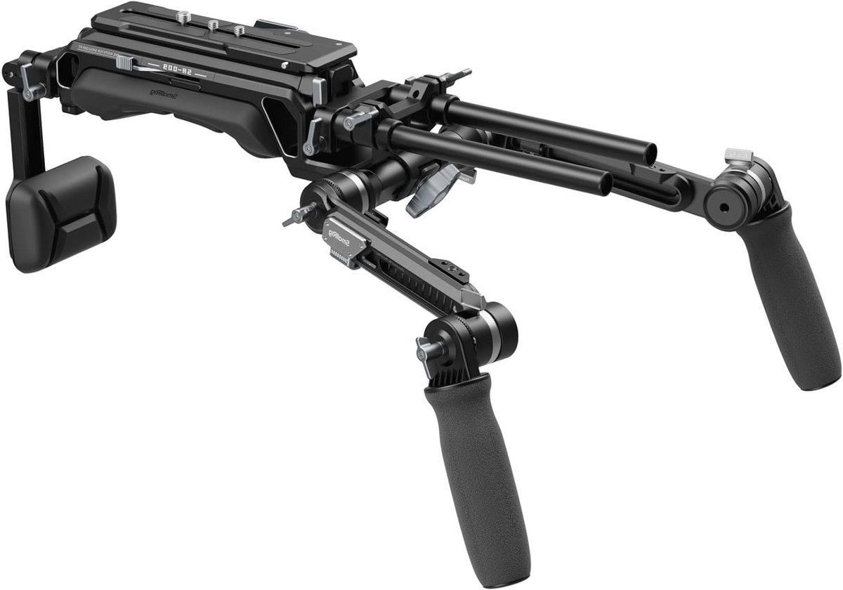 Schouderstatief Kit voor VCT-14 met Snelle Ontgrendeling voor Sony en Canon Cinema Camera's, Maximale Belasting van 20 kg, Inclusief 1/4'' Draad en 15mm Stang Klem