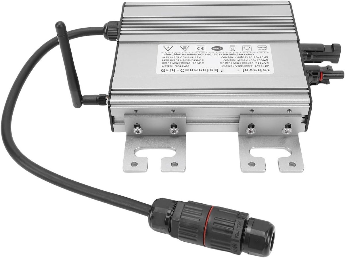 Zonne-energie Omvormer - Fotovoltaïsche Oplossing - Energie Opwekken - Draadloze WiFi Bediening - 700W - Aluminium