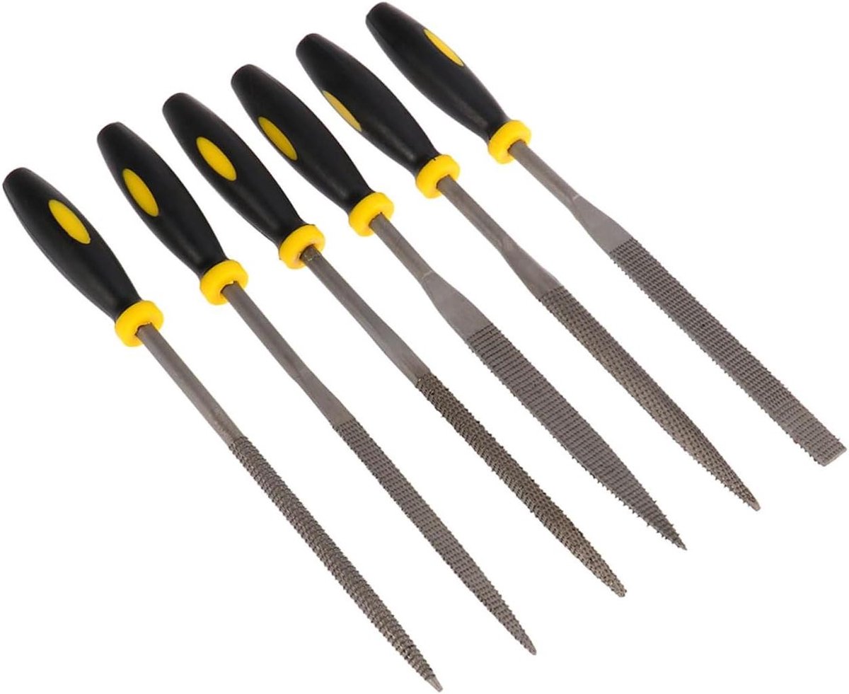 Mini Houtvijl Set - Houtraspen Vijlen - Hout Bewerken - Antislip Handgrepen - 16 cm - Multi