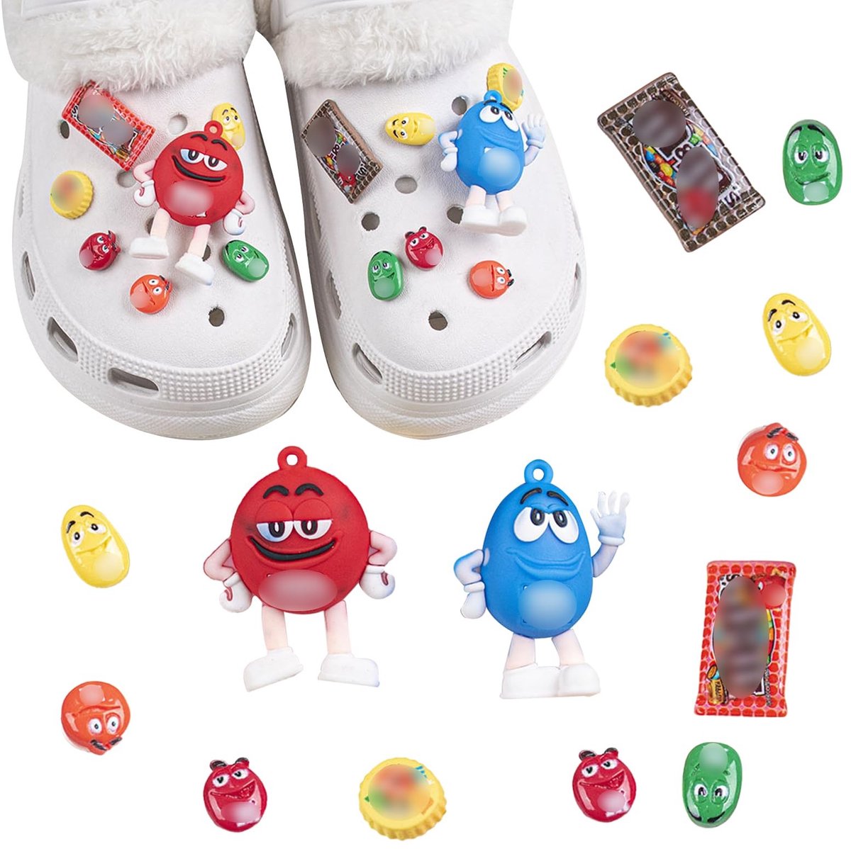 ONF3 - Cartoon Schoen Studs - Kleurige Charms voor Crocs - Decoratief en leuk - Geschikt voor Kinderen en Volwassenen - Creatieve accessoires vo...