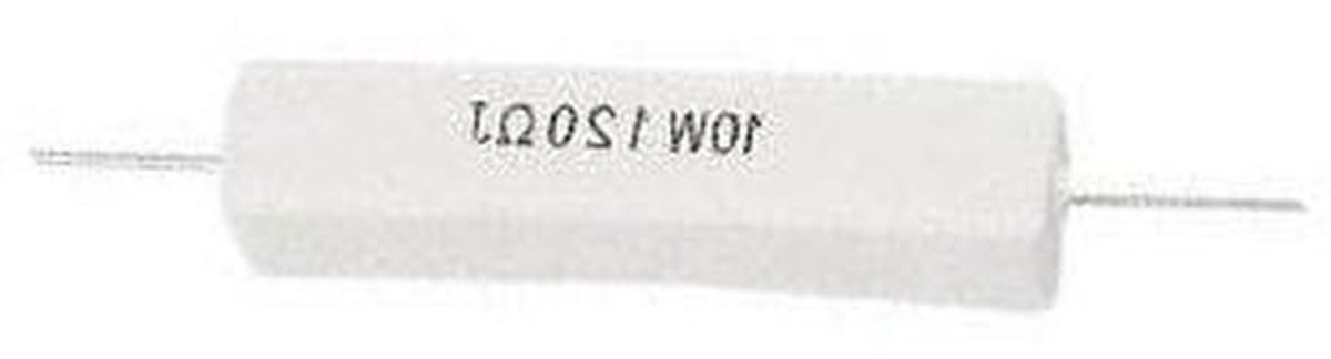 Weerstand Keramisch - Draadgewonden component - Elektronische circuits - 10 Watt vermogen - 56 Ohm - Niet gespecificeerd