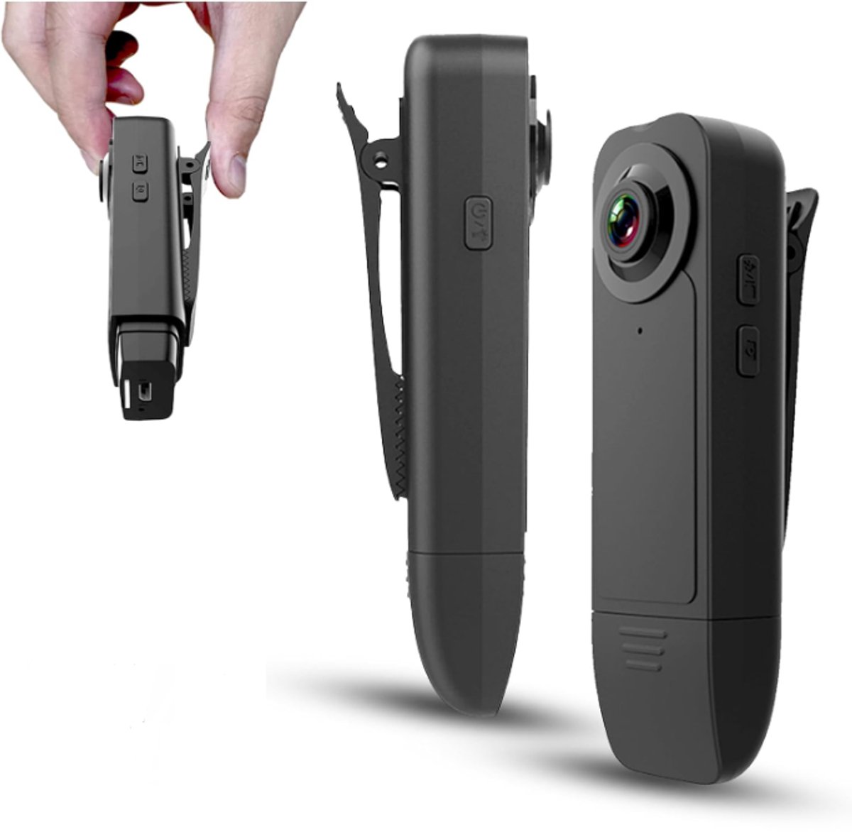 Mini lichaamscamera met audio- en video-opname – Kleine POV camera 1080P – Draagbare persoonlijke recorder DV – Nachtversie camcorder voor beveiliging, werkregistratie, bewaking en reizen.
