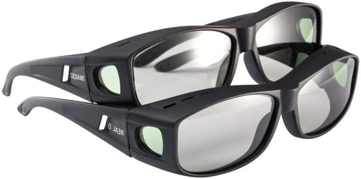 3D Bril - Gepolariseerde Bril - Film Kijken - Niet-flash Ontwerp - Imax Formaat - Zwart