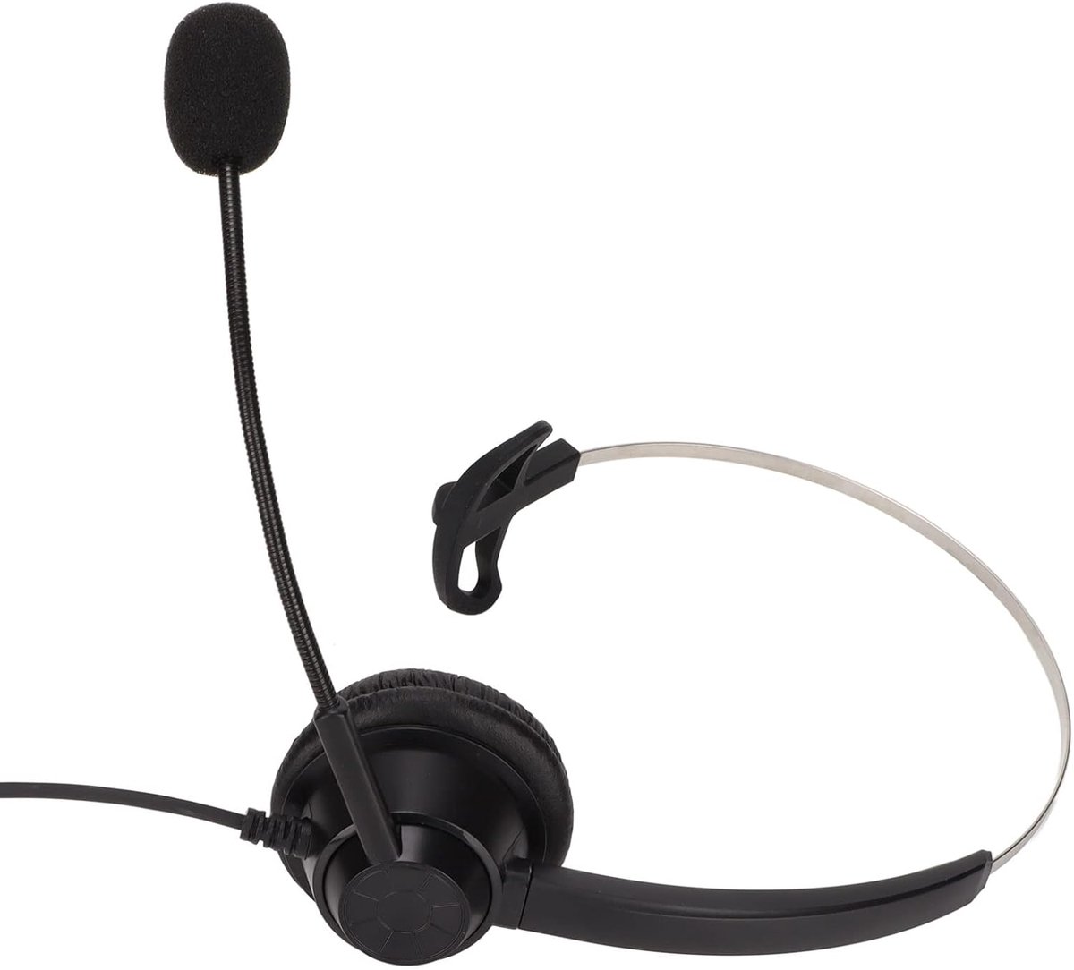 PC Mono Headset - Bekabelde Hoofdtelefoon Enkel Oor thumbnail 4
