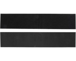 Universele Nummerplaathouders - Frameloze Houder - Kentekenplaat Bevestigen - Zelfklevend Klittenband Systeem - 100 x 500 mm - Zwart
