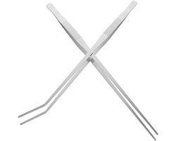 Voedertang Reptielen - Voederclip Aquarium - Dieren Voeren - Verlengde Lengte - 1.0 Gram - Zilver