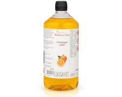 Beauty&Care® Sauna Opgietmiddel - Sinaasappel - Opgietconcentraat voor Emmer & Saunakachel - Sinaasappel - tot 100x Opgieten - Geuren met Etherische Olie - Verzorging & Accessoires - 1 liter fles
