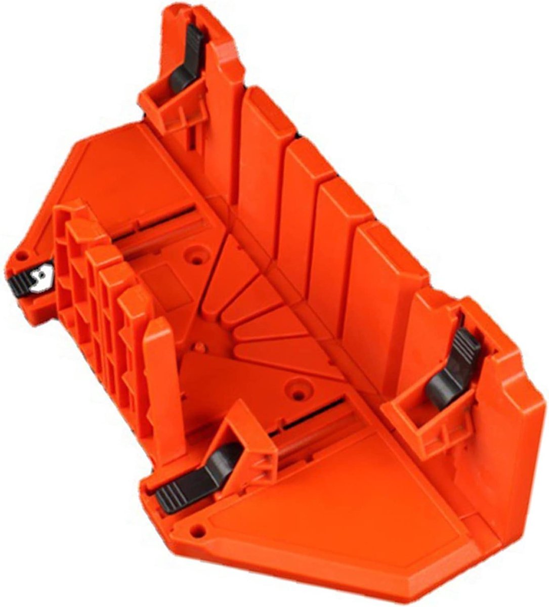 Verstekzaag Opbergdoos - Verstekbak Zaagopslag - Houtbewerking Zagen - Stabiele Klemtype - 14 inch - Grijs