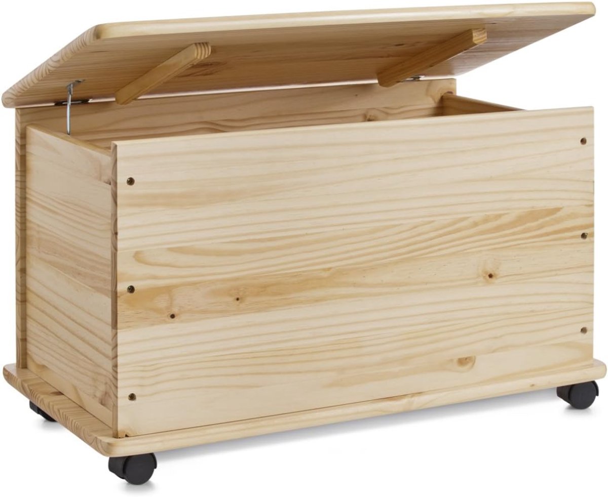 KAD® Dekenkist - Dekenkisten Voor Slaapkamer - Dekenkist Binnen - Dekenkist Hout - Hout - 73cm x 45cm x 40cm