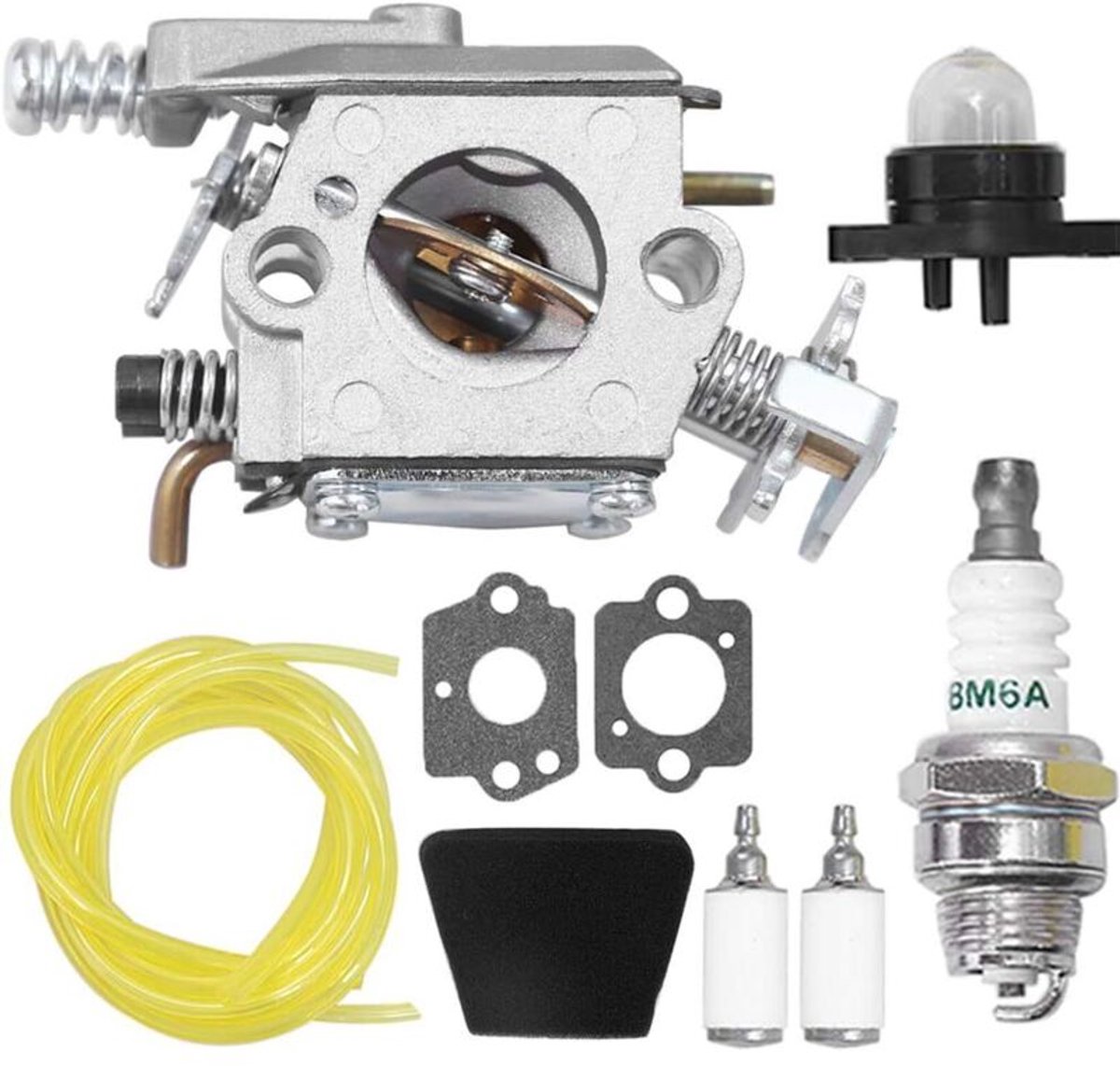 Dit product is geschikt geschikt voor carburateurs geschikt voor Poulan 1950, 2050, 2150, 2375 Wild Thing 2375LE kettingzagen, en ook geschikt geschikt voor Walbro WT 89, 891, WT-324, Zama C1U-W8, C1U-W14 en 545081885 modellen.