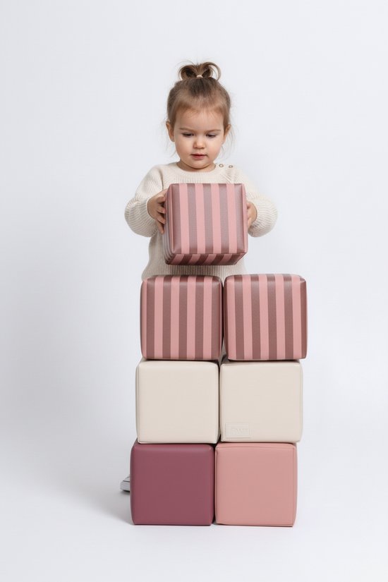 HENVAE® Foam Stapelblokken 12-delig inclusief opbergtas - Zachte Speelblokken - Baby Speelgoed 6 maanden - Stapeltoren - Bouwblokken - Foam Blokken - Montessori Speelgoed - Educatief speelgoed - Sensorisch Speelgoed Baby - Kindercadeau van HENVAE® — afbeelding 5