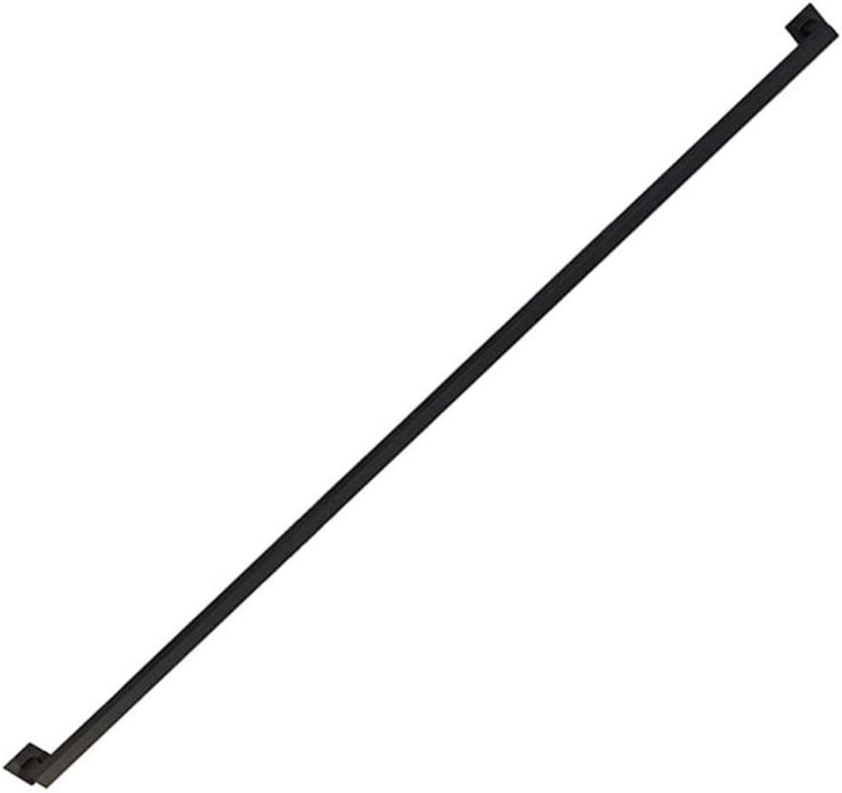Zwarte trapleuningen met complete set, metalen trapleuning voor ouderen/kinderen/gehandicapten/zwangere vrouwen (afmetingen: 280cm/9ft (2 sectie))