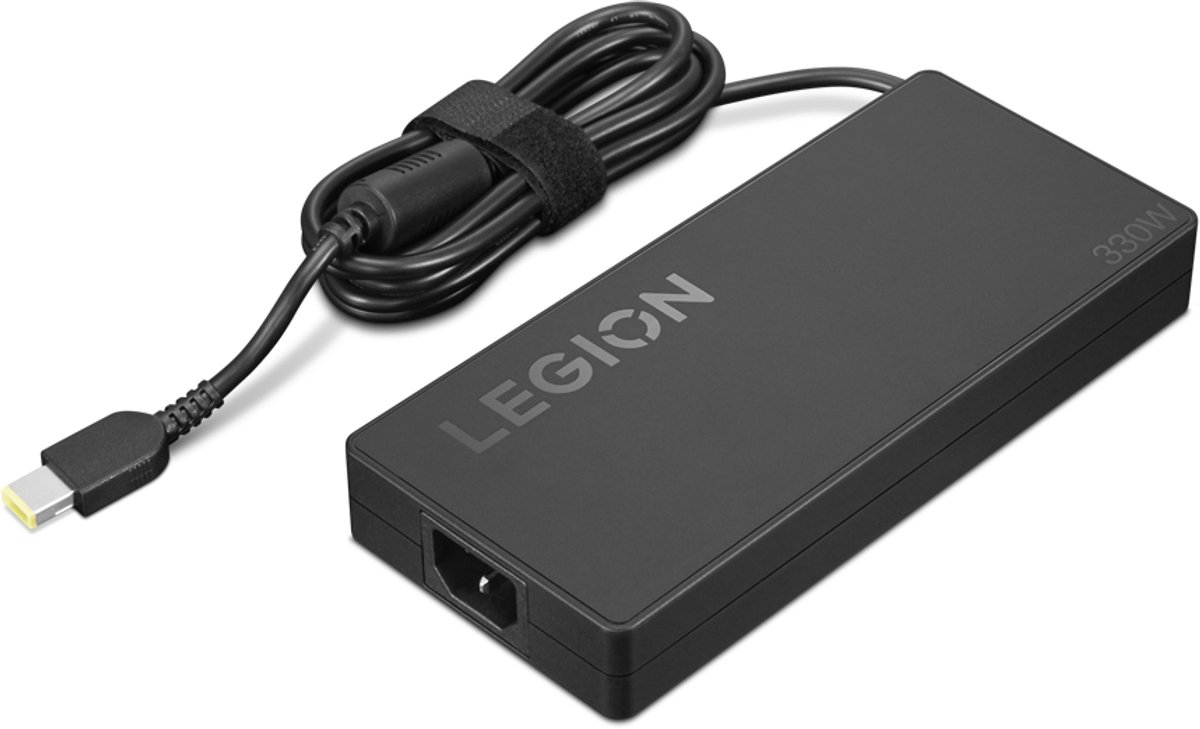 Lenovo Legion, platte netvoedingsadapter van 330 W, GaN, (kleine stekker) (CE)
