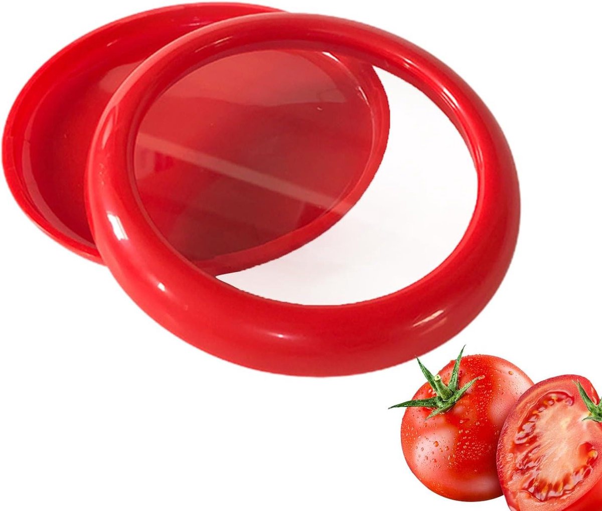 Uiencontainer Koelkast - Groente Bewaarbakje - Vers Houden - Geur Zegel - Set van 4 - Tomaten