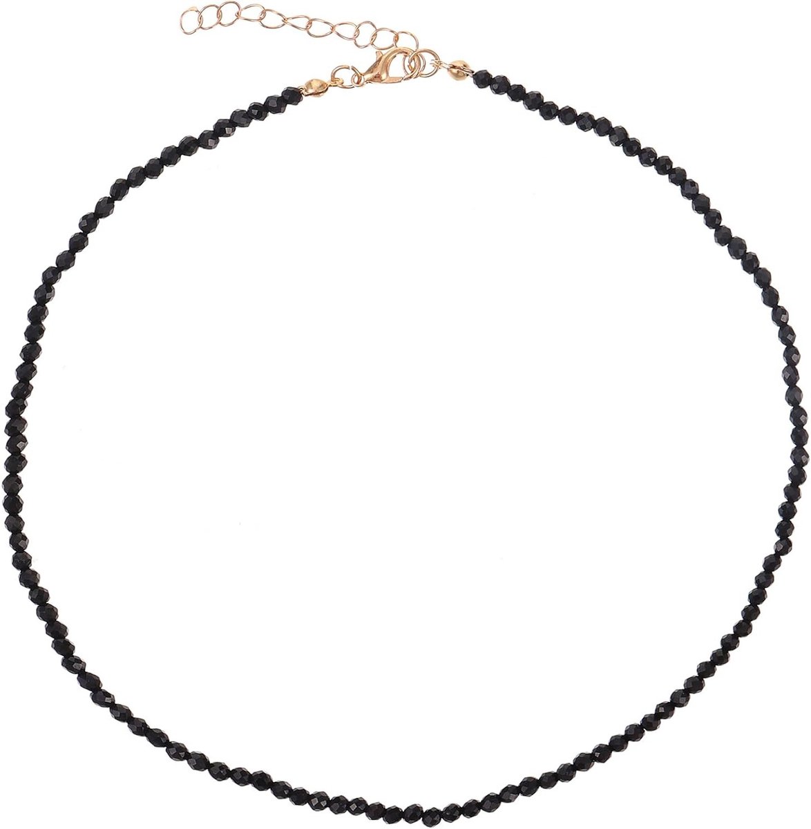 Zwarte parel choker ketting voor dames, 3 mm parels, boho stijl, kristal kostuum, perfect voor feesten en cadeaus