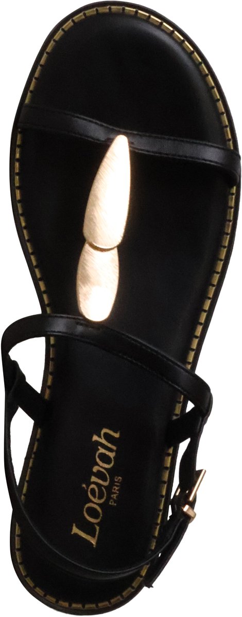 Platte sandalen met bandjes van Loevah Paris