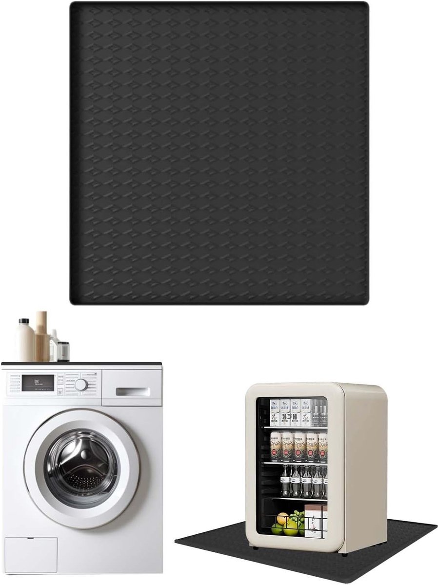 Herbruikbare Lekbak voor Wasmachine en Koelkast - Siliconen Mat 60x60 cm