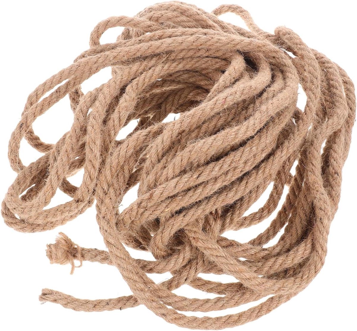 Buitentouw Jute Touw - Decoratief Touw Vrachtwagen - Ladingen Vastzetten - Robuust Draagvermogen - 20 meter - Lichtbruin
