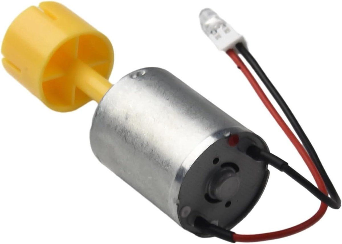 Mini Windturbine - Kleine Windmolen - Energie Opwekken - Doe-het-zelf Model - 100 mm Bladen - Wit