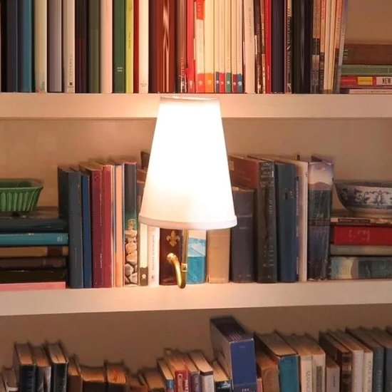 Boekenlamp - Literaire Lamp - Sfeerverlichting Creëren - Draadloos Werking - Compact Formaat - Multicolor — afbeelding 3