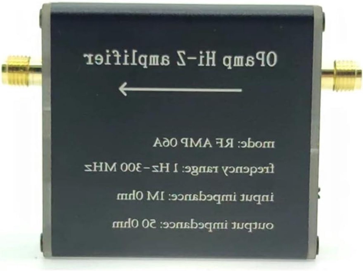 Hoge Impedantie Versterker - Signaal Booster - Antenne Conversie - 1 Hz tot 300 MHz - 85 Gram - Zilver