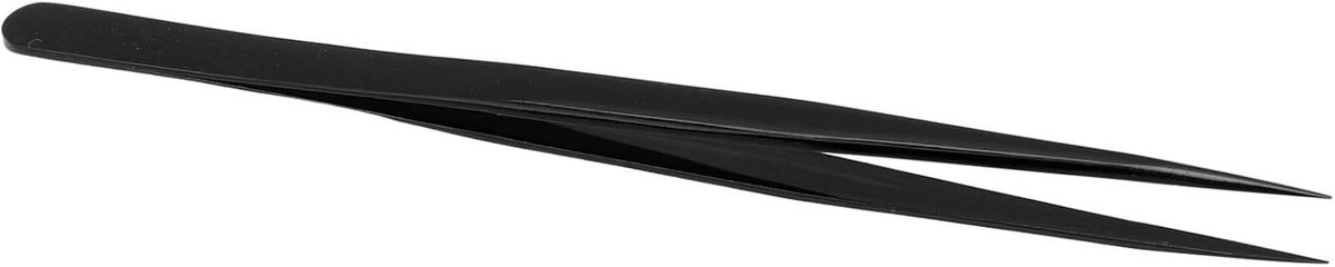 Precisie Pincet - Handwerk Pincet - Delicaat Werk - Niet-klevende Tip - 18 x 4 x 1 cm - Zwart