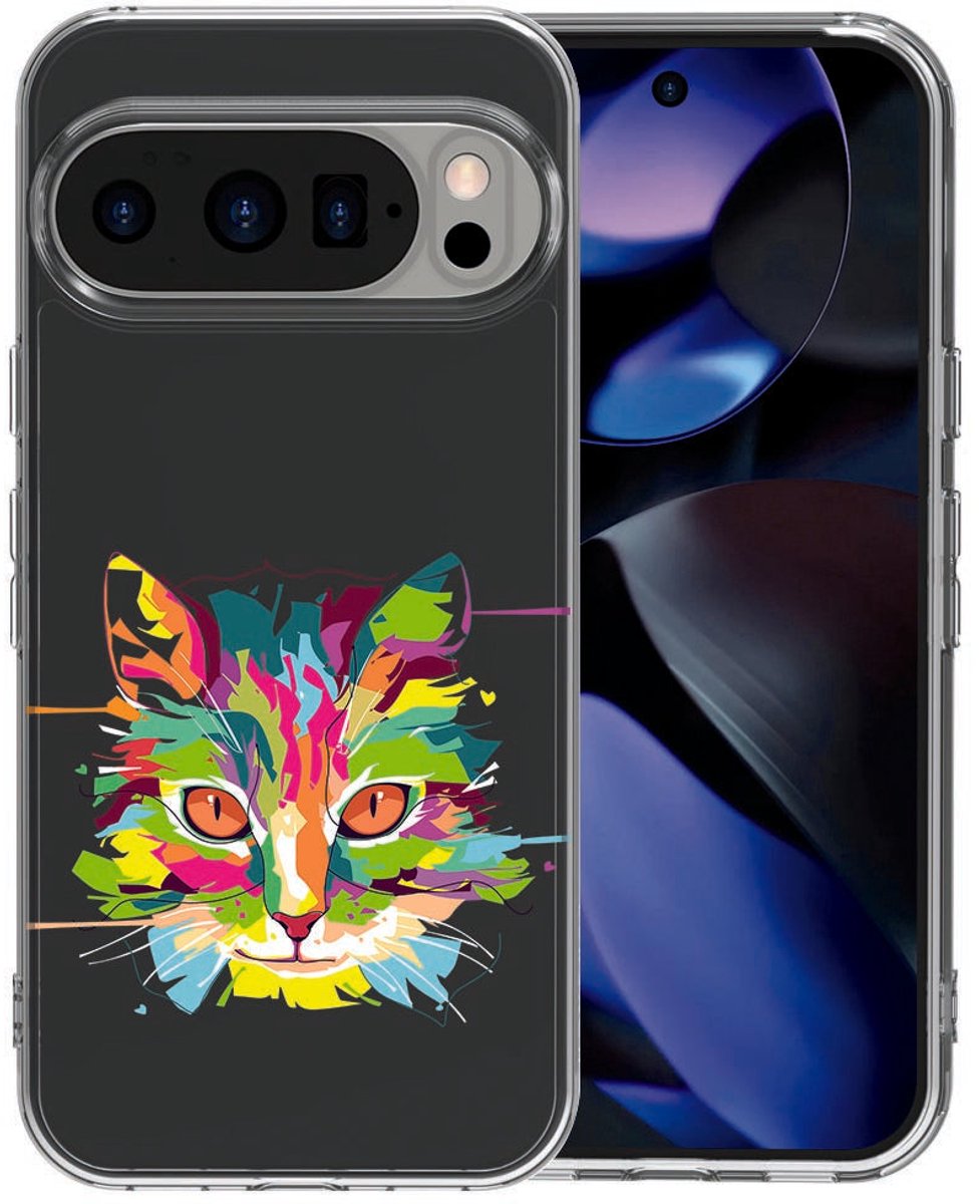 Google Pixel 10 / 10 Pro TPU hoesje Cat Color