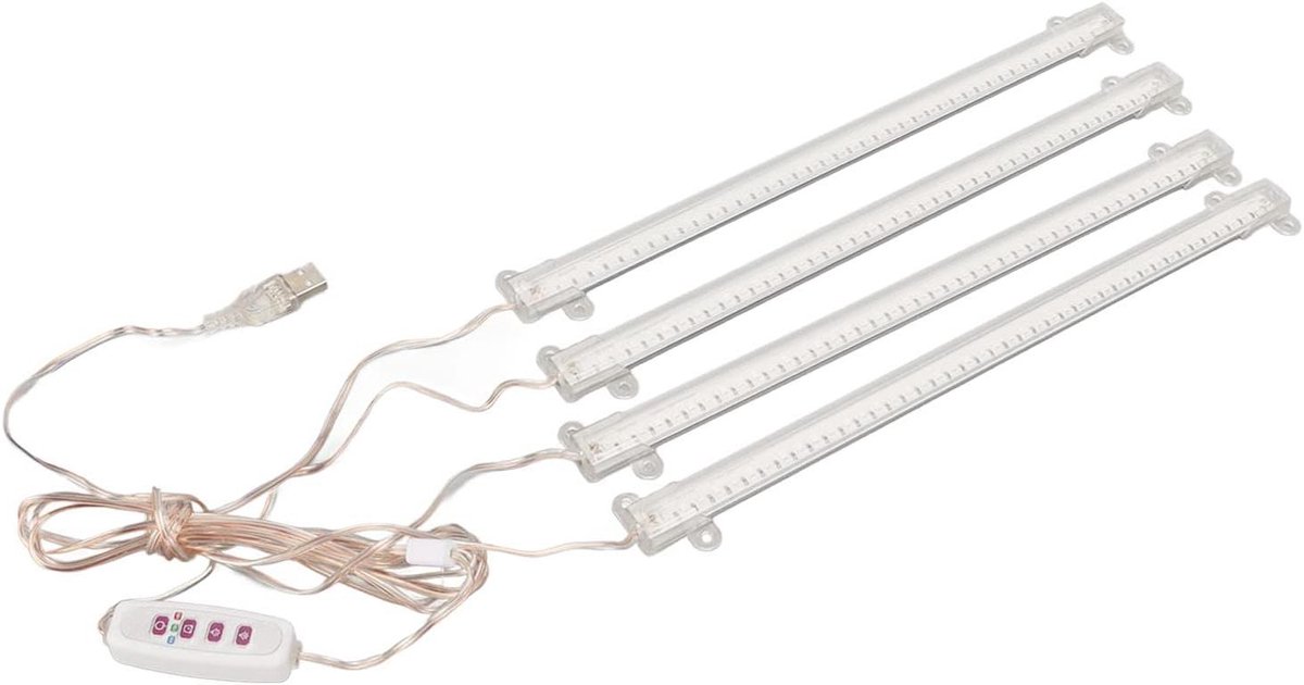 Plantengroeilicht - Kweeklamp LED - Binnenplanten Voeden - Flexibele koppen - 4000K - Zwart