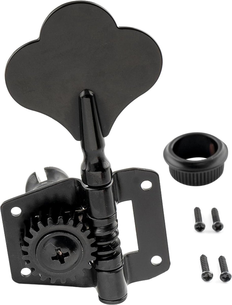 Bas Stemmechaniek - Zijde Tuner - Gitaar Stemmen - Open Gear Type - 18mm Buis - Zwart